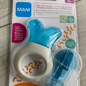 MAM Blue Baby Teether and Pacifier Set